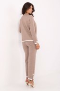 Spodnie Komplet Model IT-KMPL-99062.66 Dark Beige - Italy Moda Italy Moda