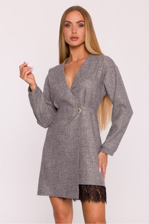 Sukienka Model MOE871 Grafit - Moe Moe Sukienka Model MOE871 Grafit - Moe Moe