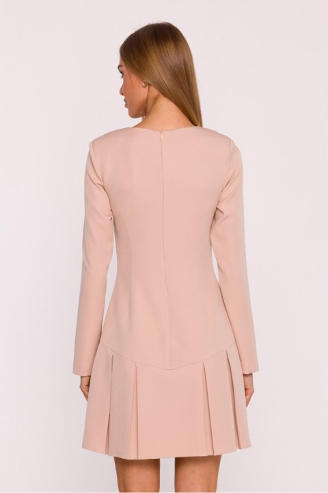 Sukienka Model MOE872 Beige - Moe Moe Sukienka Model MOE872 Beige - Moe Moe