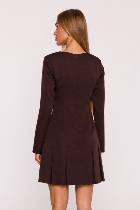 Sukienka Model MOE872 Brown - Moe Moe Sukienka Model MOE872 Brown - Moe Moe
