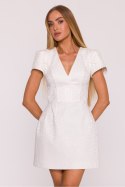 Sukienka Model MOE882 Śmietana - Moe Moe