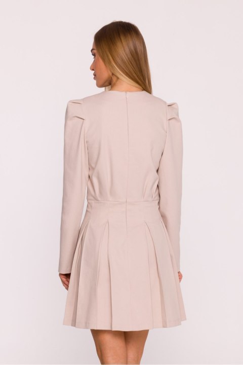 Sukienka Model MOE884 Beige - Moe Moe Sukienka Model MOE884 Beige - Moe Moe