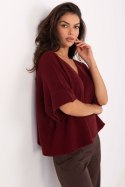 Sweter Damski Model IT-SW-2202.52 Bordo - Italy Moda Italy Moda