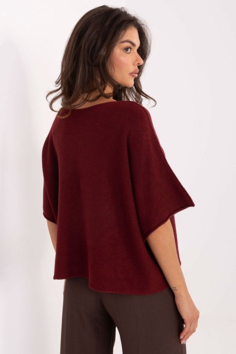 Sweter Damski Model IT-SW-2202.52 Bordo - Italy Moda Italy Moda Sweter Damski Model IT-SW-2202.52 Bordo - Italy Moda Italy Moda