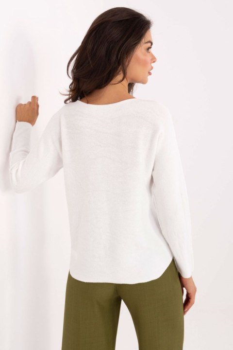 Sweter Damski Model IT-SW-2219.63 White - Italy Moda Italy Moda Sweter Damski Model IT-SW-2219.63 White - Italy Moda Italy Moda