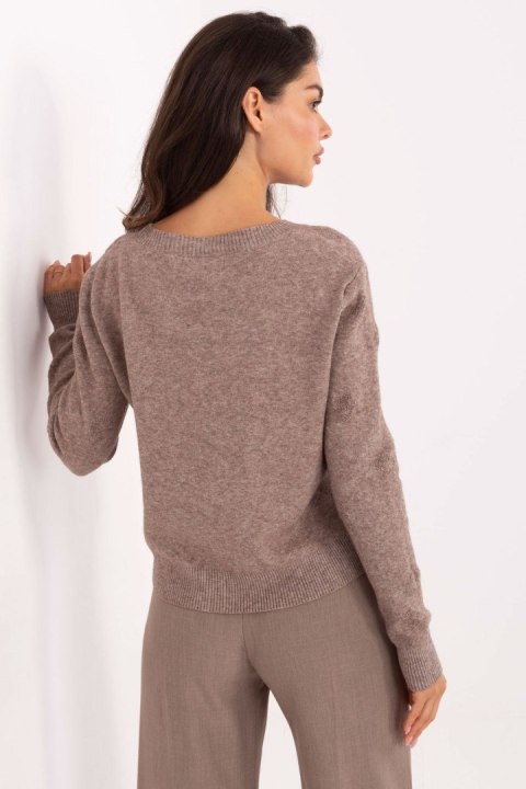 Sweter Damski Model IT-SW-98300.69 Dark Beige - Italy Moda Italy Moda Sweter Damski Model IT-SW-98300.69 Dark Beige - Italy Moda Italy Moda