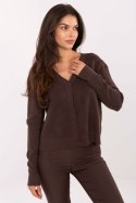 Sweter Damski Model IT-SW-98300.69 Dark Brown - Italy Moda Italy Moda