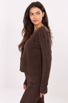 Sweter Damski Model IT-SW-98300.69 Dark Brown - Italy Moda Italy Moda