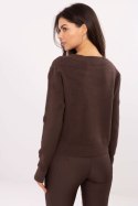 Sweter Damski Model IT-SW-98300.69 Dark Brown - Italy Moda Italy Moda