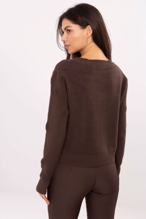 Sweter Damski Model IT-SW-98300.69 Dark Brown - Italy Moda Italy Moda Sweter Damski Model IT-SW-98300.69 Dark Brown - Italy Moda Italy Moda