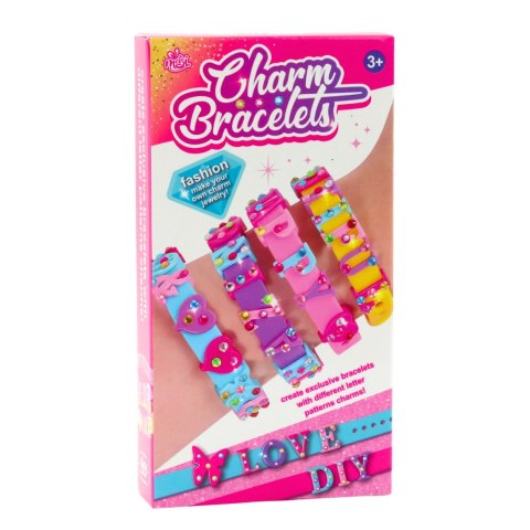 Zestaw Bransoletek DIY Zawieszki Litery 4 Bransoletki Regulowane LEAN TOYS Zestaw Bransoletek DIY Zawieszki Litery 4 Bransoletki Regulowane LEAN TOYS