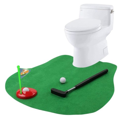 Zestaw Gra Zręcznościowa Golf Toaletowy Mata Kij Piłki Zawieszka Na Drzwi LEAN Toys Zestaw Gra Zręcznościowa Golf Toaletowy Mata Kij Piłki Zawieszka Na Drzwi LEAN Toys