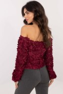 Bluzka Model MI-BZ-26158.20 Bordo - Italy Moda Italy Moda