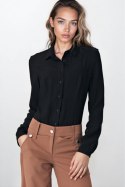 Czarna koszula body B164 Black - Nife Nife