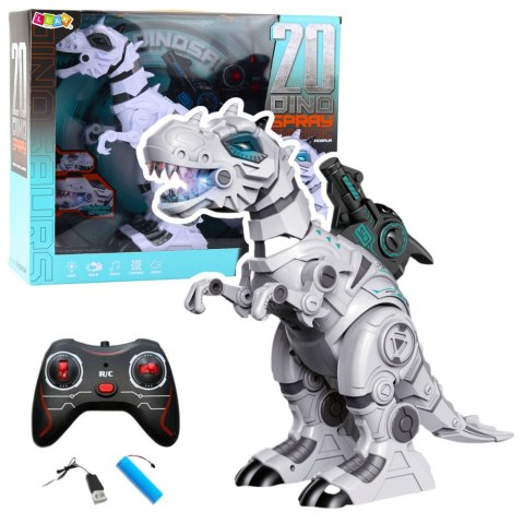Dinozaur Robot Zdalnie Sterowany RC Efekt Dymny Światła Dźwięki LEAN Toys