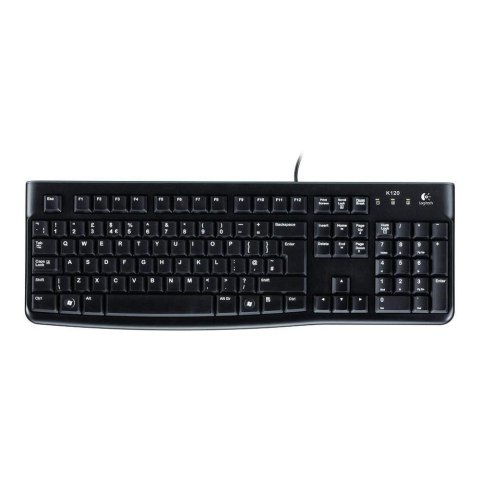 Klawiatura przewodowa Logitech K120 USB US czarna Logitech Klawiatura przewodowa Logitech K120 USB US czarna Logitech