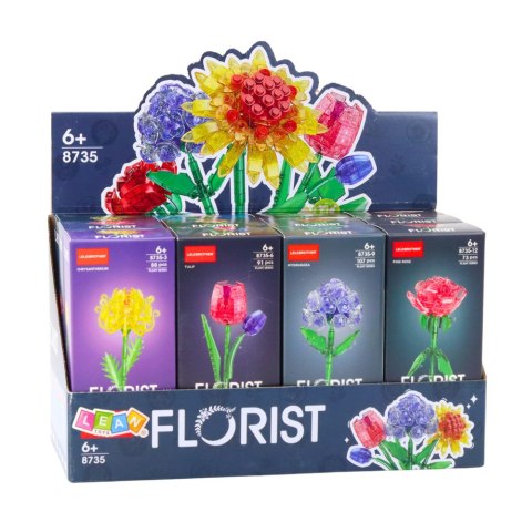 Klocki Konstrukcyjne Kwiat Kompozycje 60-150 el. Mix LEAN Toys Klocki Konstrukcyjne Kwiat Kompozycje 60-150 el. Mix LEAN Toys