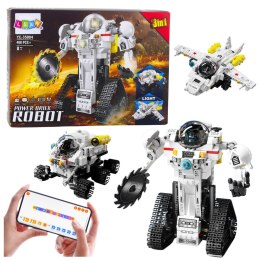 Klocki Konstrukcyjne Robot Kosmiczny Łazik Samolot RC 3w1 408 el. LEAN Toys