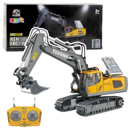 Koparka Gąsienicowa Zdalnie Sterowana RC 11-CH Żółta 1:20 LEAN Toys