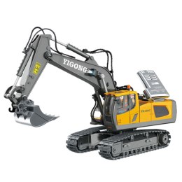 Koparka Gąsienicowa Zdalnie Sterowana RC 11-CH Żółta 1:20 LEAN Toys