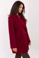 Płaszcz Damski Model IT-PL-A9582.86 Bordo - Rue Paris Rue Paris