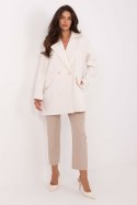 Płaszcz Damski Model IT-PL-A9582.86 Ecru - Rue Paris Rue Paris