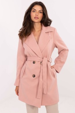 Płaszcz Damski Model IT-PL-A9590.85 Light Pink - Rue Paris Rue Paris