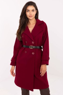 Płaszcz Damski Model IT-PL-FL5712.84 Bordo - Rue Paris Rue Paris