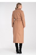Płaszcz Damski Model M1114 Beige - Figl Figl Płaszcz Damski Model M1114 Beige - Figl Figl