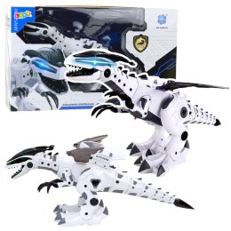 Robot Dinozaur Ze Skrzydłami Na Baterie Porusza Się Światła Dźwięki LEAN Toys