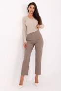 Spodnie Damskie Model IT-SP-FL9069.00 Dark Beige - Rue Paris Rue Paris