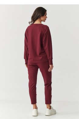 Spodnie Komplet Model M888 Bordo - Makadamia Makadamia