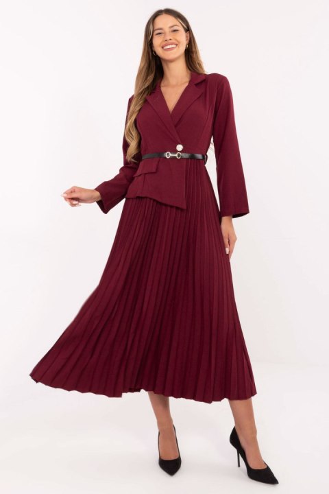 Sukienka Model IT-SK-21599.80 Bordo - Italy Moda Italy Moda