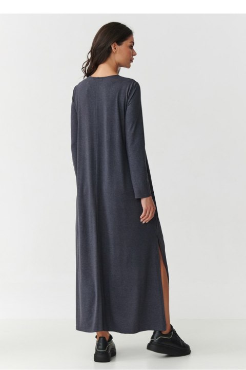 Sukienka Model M895 Antracyt - Makadamia Makadamia Sukienka Model M895 Antracyt - Makadamia Makadamia