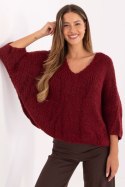 Sweter Damski Model IT-SW-7703.70 Bordo - Italy Moda Italy Moda