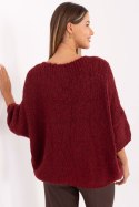 Sweter Damski Model IT-SW-7703.70 Bordo - Italy Moda Italy Moda