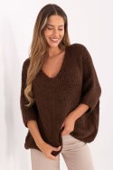 Sweter Damski Model IT-SW-7703.70 Brown - Italy Moda Italy Moda