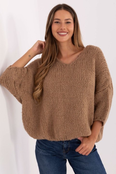 Sweter Damski Model IT-SW-7703.70 Camel - Italy Moda Italy Moda