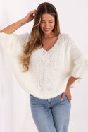 Sweter Damski Model IT-SW-7703.70 Ecru - Italy Moda Italy Moda