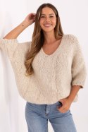 Sweter Damski Model IT-SW-7703.70 Light Beige - Italy Moda Italy Moda