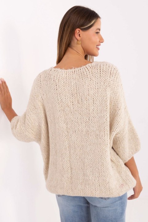 Sweter Damski Model IT-SW-7703.70 Light Beige - Italy Moda Italy Moda Sweter Damski Model IT-SW-7703.70 Light Beige - Italy Moda Italy Moda
