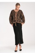 Sweter Damski Model M1094 Black/Beige - Figl Figl