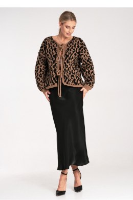 Sweter Damski Model M1094 Black/Beige - Figl Figl