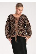 Sweter Damski Model M1094 Black/Beige - Figl Figl