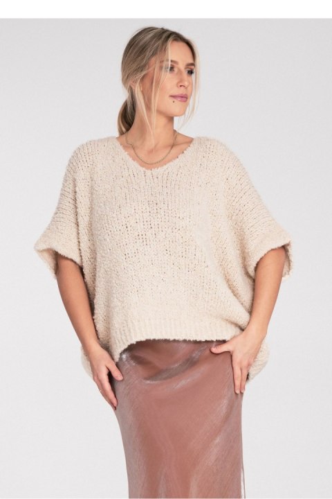 Sweter Damski Model M1109 Beige - Figl Figl Sweter Damski Model M1109 Beige - Figl Figl