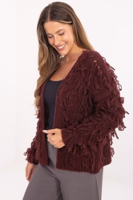 Sweter Kardigan Model MI-SW-1308.21 Bordo - Rue Paris Rue Paris