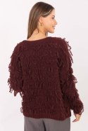 Sweter Kardigan Model MI-SW-1308.21 Bordo - Rue Paris Rue Paris