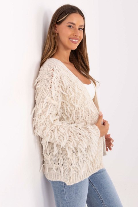 Sweter Kardigan Model MI-SW-1308.21 Ecru - Rue Paris Rue Paris Sweter Kardigan Model MI-SW-1308.21 Ecru - Rue Paris Rue Paris