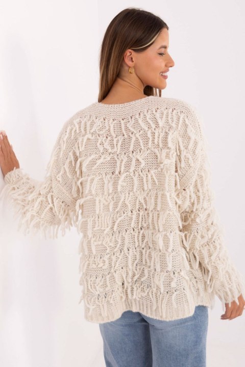 Sweter Kardigan Model MI-SW-1308.21 Ecru - Rue Paris Rue Paris Sweter Kardigan Model MI-SW-1308.21 Ecru - Rue Paris Rue Paris