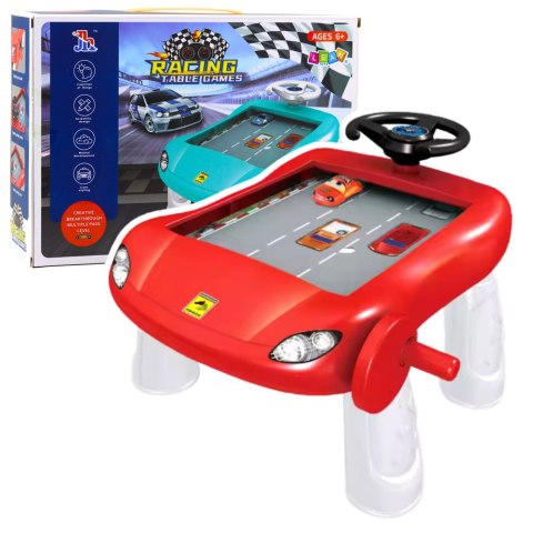 Symulator Jazdy Manualny Stolik Edukacyjny Czerwony LEAN Toys